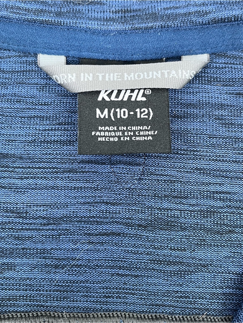 Kuhl Youth Boys Heathered Blue Alloy 1/4 Zip Lightweight Sweater Size M; Active - Picture 11 of 16